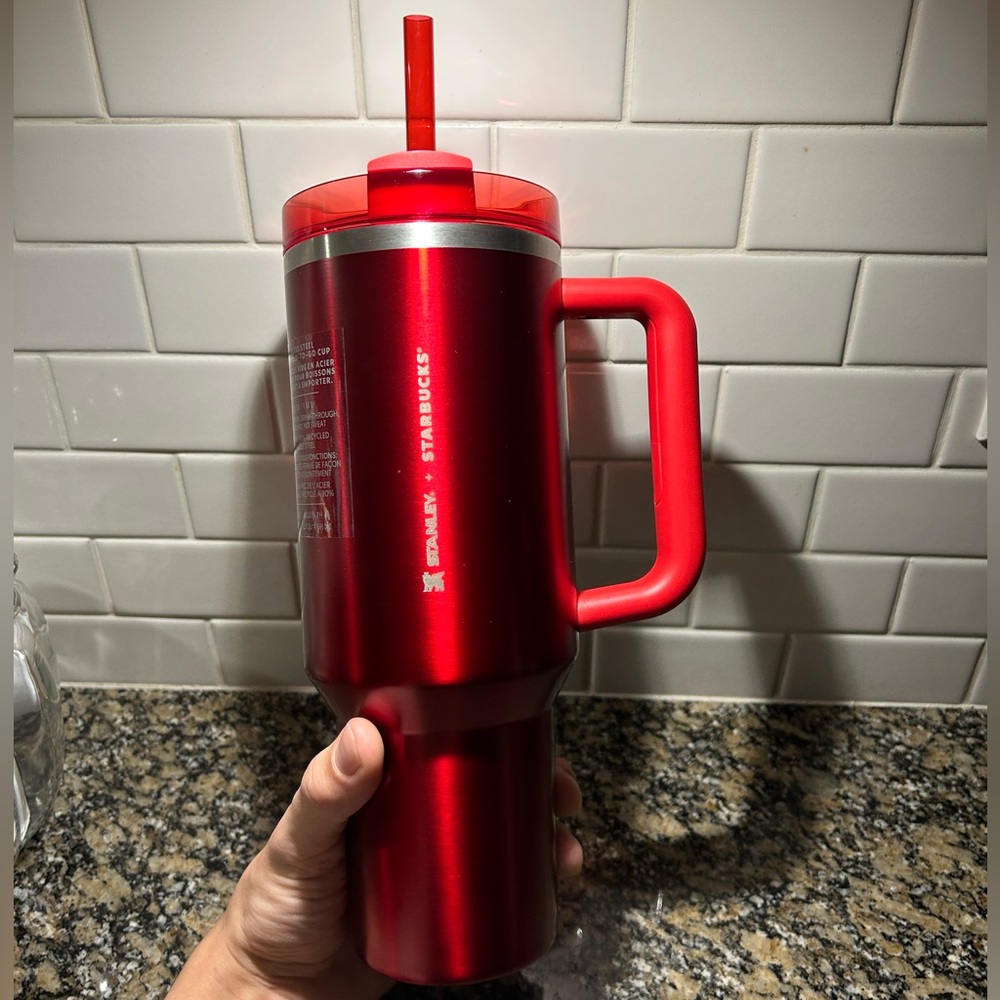 Red Stanley X Starbucks tumbler cup